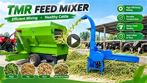 Mobile Feed Mixing Wagon TMR Mixer Feeder|Maissin olkien murskaus- ja rehusek...
