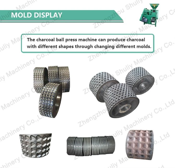 Oval charcoal Briquette Press machine4