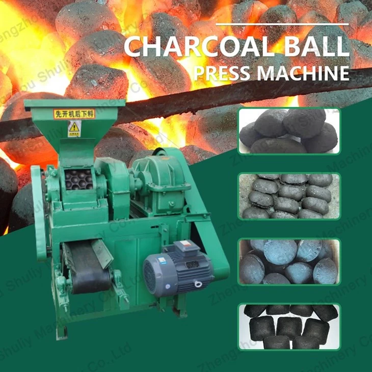 Oval charcoal Briquette Press machine1